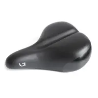 Сідло Green Cycle Comfort 227, сталеві рейли, чорне