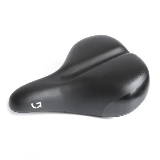 Сідло Green Cycle Comfort 227, сталеві рейли, чорне