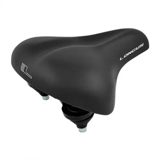 Сідло Longus COIL, чорний City, пружини