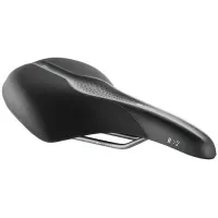 Сідло Selle Royal SCIENTIA R2 Relaxed, 3D skingel, оббивка Black gummy/Black mokka, 289х196мм, 485г, рейли сталь + Curva suspension, unisex, чорне