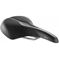 Сідло Selle Royal SCIENTIA R3 Relaxed, 3D skingel, оббивка Black gummy/Black mokka, 289х224мм, 520г, рейли сталь + Curva suspension, unisex, чорне