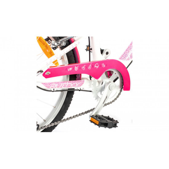 Велосипед AUTHOR (2023) Melody 20", рама 10", цвет-белый // розовый