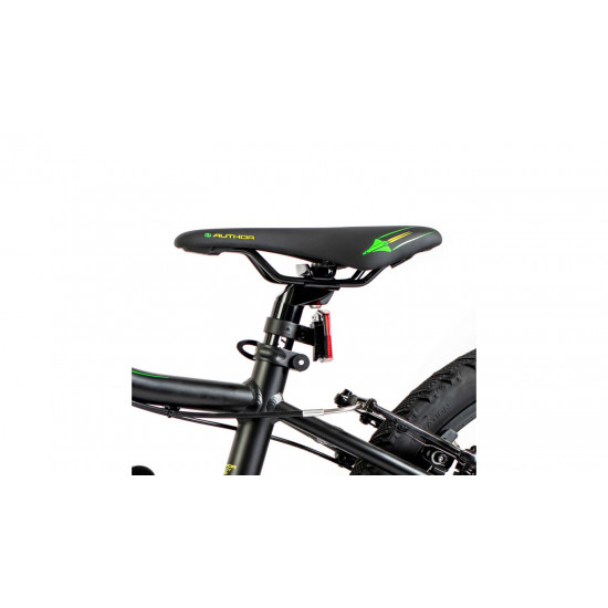 Велосипед AUTHOR (2023-24) Cosmic 20", рама 10", колір-матово чорний // неоново жовтий 2023019