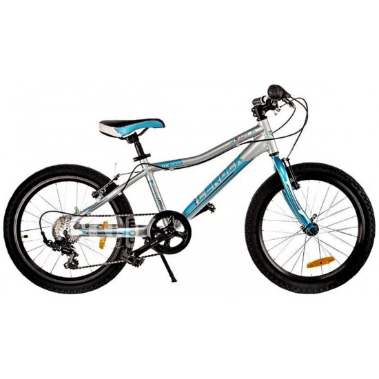 Велосипед детский Lerock RX20 20" серебристый silver/blue