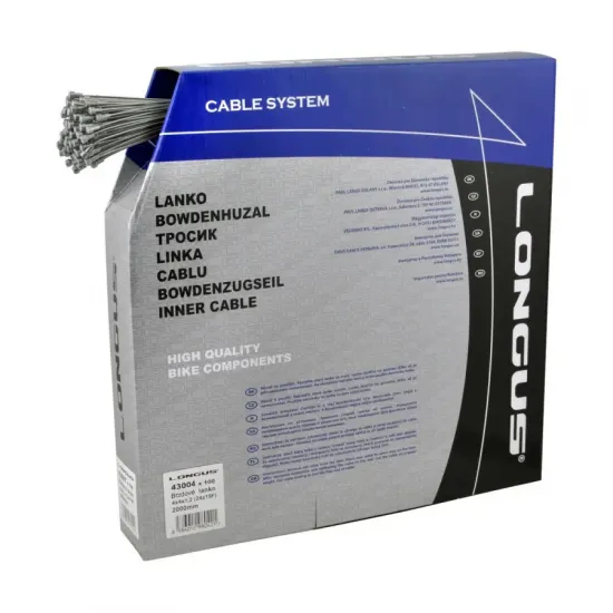 Трос гальмівний  Longus шосе 1,5х2000мм (коробка 100 шт)