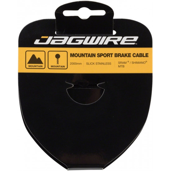 Трос для тормоза JAGWIRE 94SS2000 шлифованная нержавеющая сталь - 1.5X2000мм - SRAM / Shimano MTB