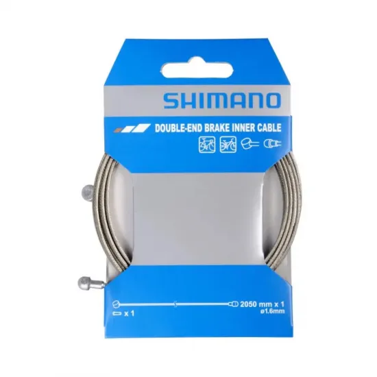 Трос тормозной Shimano универсальный. МТБ/шоссе 2050Х1.6мм, нержав. Трос тормозной Shimano универсальный. МТБ/шоссе 2050Х1.6мм, нержав.