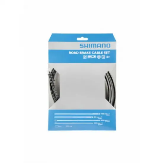 Комплект тросів і рубашок гальм шосе Shimano з покриттям SIL-TEC