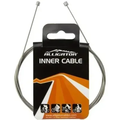 Тросик тормозной Alligator для МТВ/Шоссе оцинкованный полированный