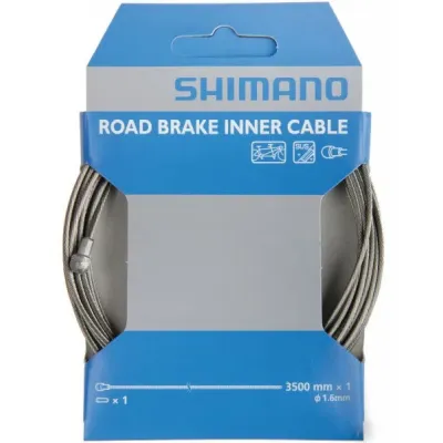 Трос гальмівний Shimano Optislik 3500Х1.6мм для тандемів шосе, нерж Трос гальмівний Shimano Optislik 3500Х1.6мм для тандемів шосе, нерж