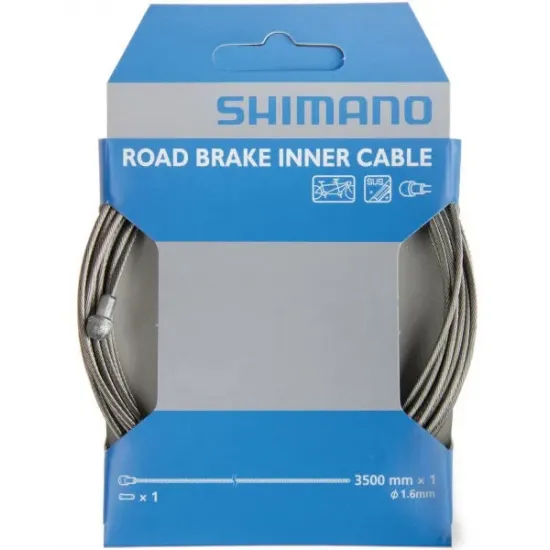 Трос гальмівний Shimano Optislik 3500Х1.6мм для тандемів шосе, нерж