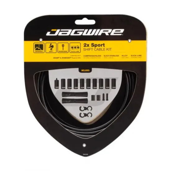Комплект JAGWIRE 2X Sport Shift Kit UCK302, для перемикачів на дві строни, black