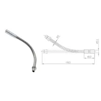 Спрямовуюча трубка Alligator гальмівного тросика на V-br. гнучка