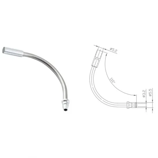 Спрямовуюча трубка Alligator гальмівного тросика на V-br. кут 110º (10 шт в упаковці)