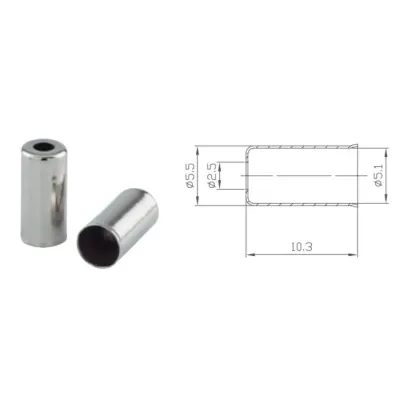 Кінцевик Alligator для гальмівної рубашки латунний штампований уп.25 шт