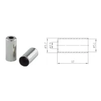 Конечник тормозной рубашки Alligator металл серый. по 200 шт в упаковке