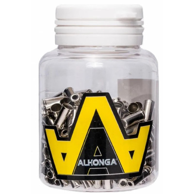 Ковпачок на оболонку ALHONGA HJ-D90 - перекл. 4мм - штампований, мідний, хромований, банка (250шт)