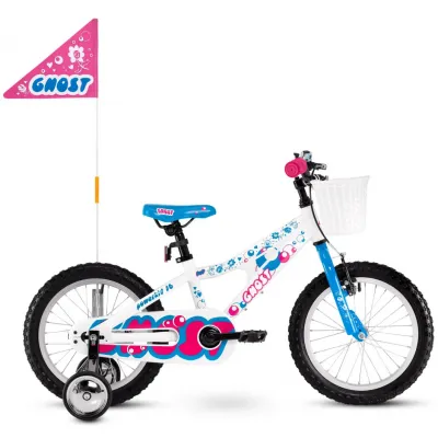Велосипед Ghost POWERKID 16" ,біло-синьо-рожевий, Велосипед Ghost POWERKID 16" ,біло-синьо-рожевий,