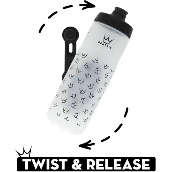 Фляга Peaty's x Fidlock Lockin Bottle, Crown / Smoke, 600ml