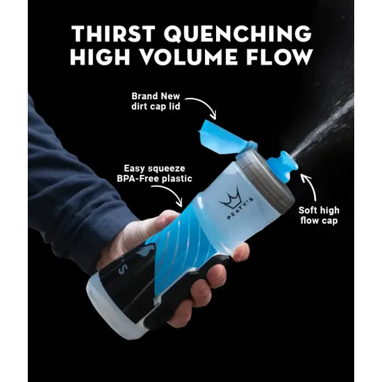 Фляга Peaty's x Fidlock Lockin Bottle, Speed Products / Smoke, 600ml