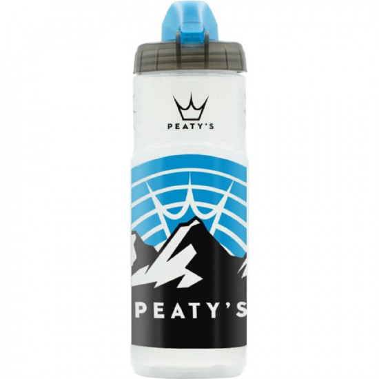 Фляга Peaty's x Fidlock Lockin Bottle, Mountains / Clear, 600ml