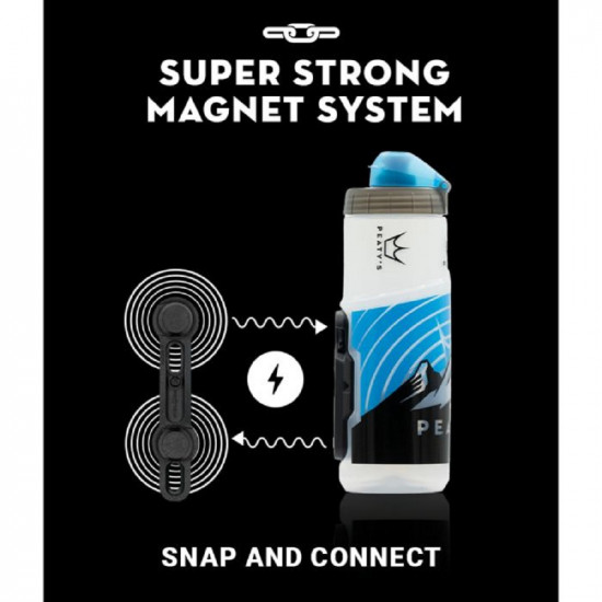 Фляга Peaty's x Fidlock Lockin Bottle, Mountains / Clear, 600ml