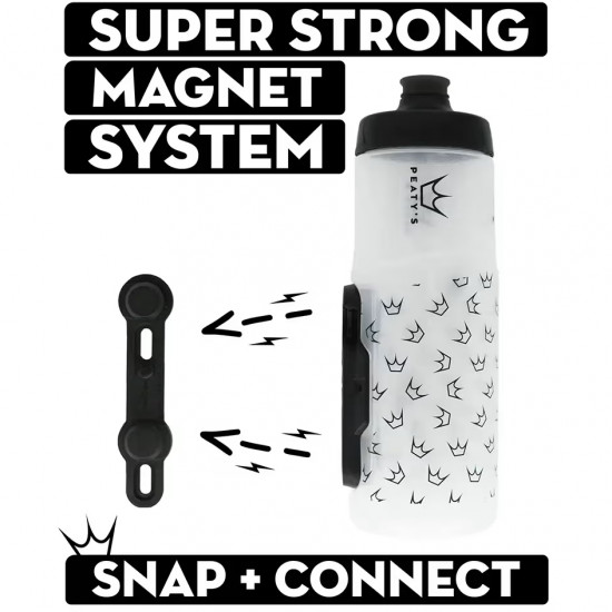 Фляга Peaty's x Fidlock Lockin Bottle, Mountains / Clear, 450ml