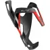 Фляготримач чорний/червоний глянсований ELITE VICO CARBON 0156151