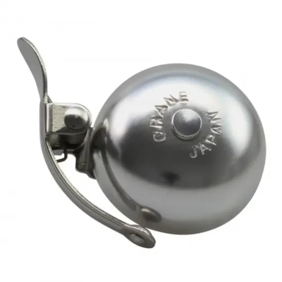 Дзвінок MINI SUZU CRANE, Matte Silver, 45мм алюміній, зажим