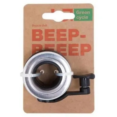 Дзвінок Green Cycle GBL-543 сріблястий 45мм Дзвінок Green Cycle GBL-543 сріблястий 45мм