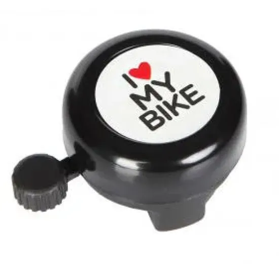 Дзвінок Green Cycle GBL-251 I love my bike cтальной чорний