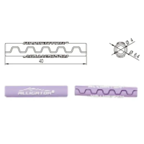 Защита рамы Alligator Sawtooth от трения рубашек переключения (4 мм) фиолетовая. уп 4 шт