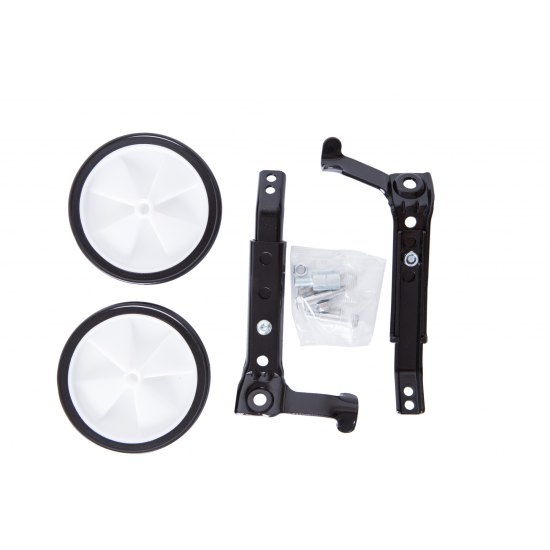 Тренувальні колеса Green Cycle GTW-502, регульовані 16- 20 '' для багатошвидкісних велосипедів, чорні