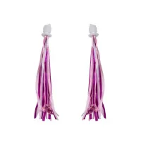 Прикраса на кермо Green Cycle GCS-552 тканинні смужки з акриловими намистинами