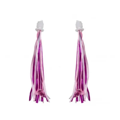 Прикраса на кермо Green Cycle GCS-552 тканинні смужки з акриловими намистинами