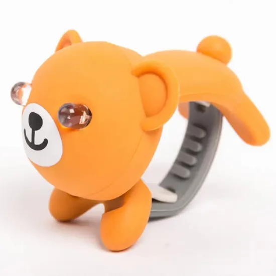 Мигалка для дитячого велосипеду Zoonimal Медведь, LED, на кермо.