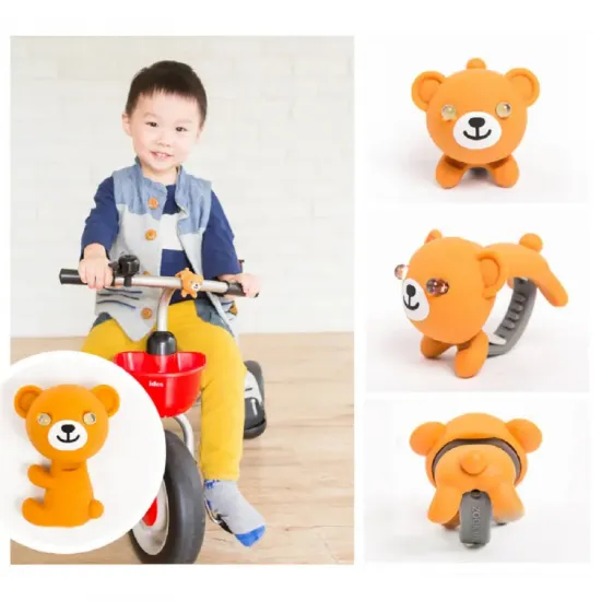Мигалка для дитячого велосипеду Zoonimal Медведь, LED, на кермо.