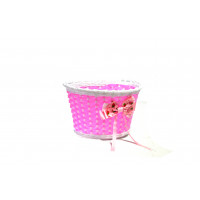 Корзина для детского велосипеда CROSSRIDE 12" ПЛ CR-BS01-8 розовая 35008 Корзина для детского велосипеда CROSSRIDE 12" ПЛ CR-BS01-8 розовая 35008