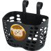 Детская пластиковая корзина на руль KLS Buddy Лев. черный
