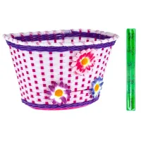 Кошик дитячий на кермо ONRIDE Funky пластиковий білий