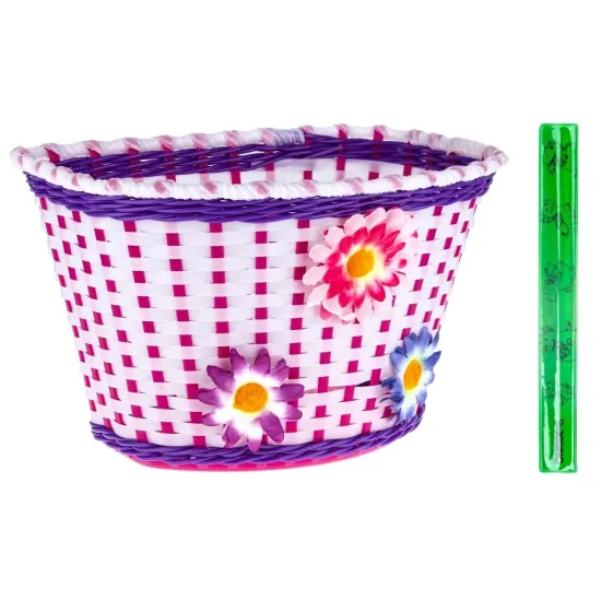 Детская корзина на руль ONRIDE Funky пластиковая белая