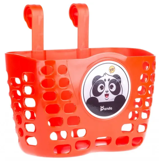 Кошик дитячий пластиковий на кермо ONRIDE Bundle Maxi червоний для велосипедів 16-20"