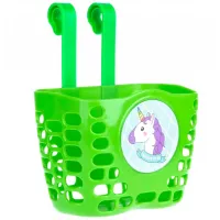 Корзина детская пластиковая на руло ONRIDE Bundle Mini зеленая для велосипедов 12-14"