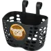 Детская пластиковая корзина на руль KLS Buddy Лев. черный