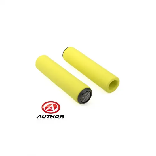 Гріпси Author AGR SILICONE Elite l.130mm, колір: неоново жовті