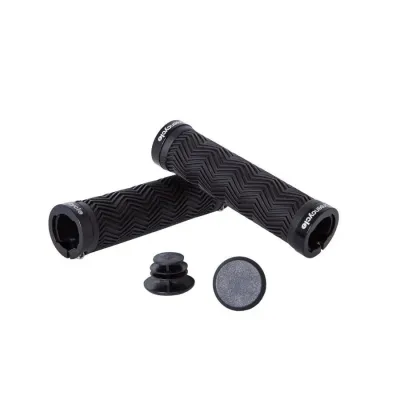 Гріпси Green Cycle GGR-420 130mm чорні, з двома чорними замками