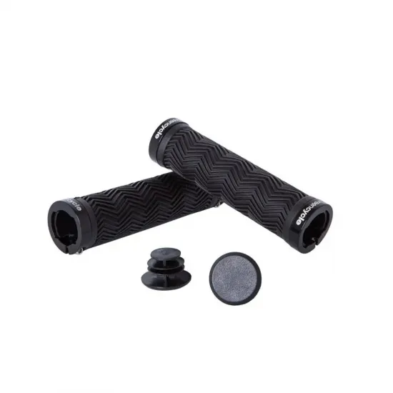 Гріпси Green Cycle GGR-420 130mm чорні, з двома чорними замками