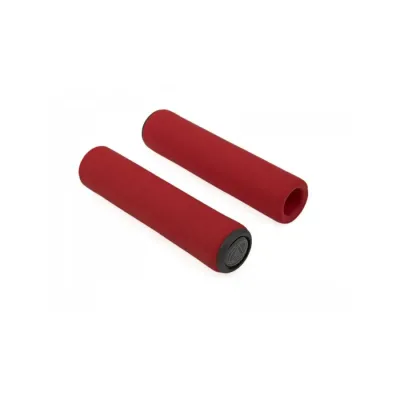 Гріпси Author AGR SILICONE Elite l.130mm, колір червоні 33402033