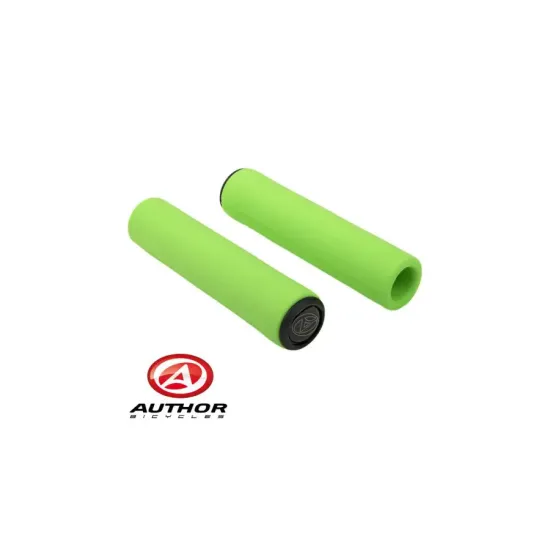 Гріпси Author AGR SILICONE Elite l.130mm, колір: неоново зелені 33402032