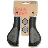 Гріпси Green Cycle GGR-513 130mm ергономічні, чорно-сірі з одним чорним замком